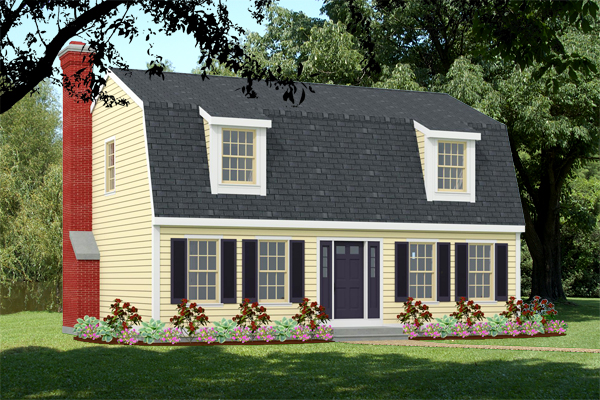 dutch colonial home front elevation